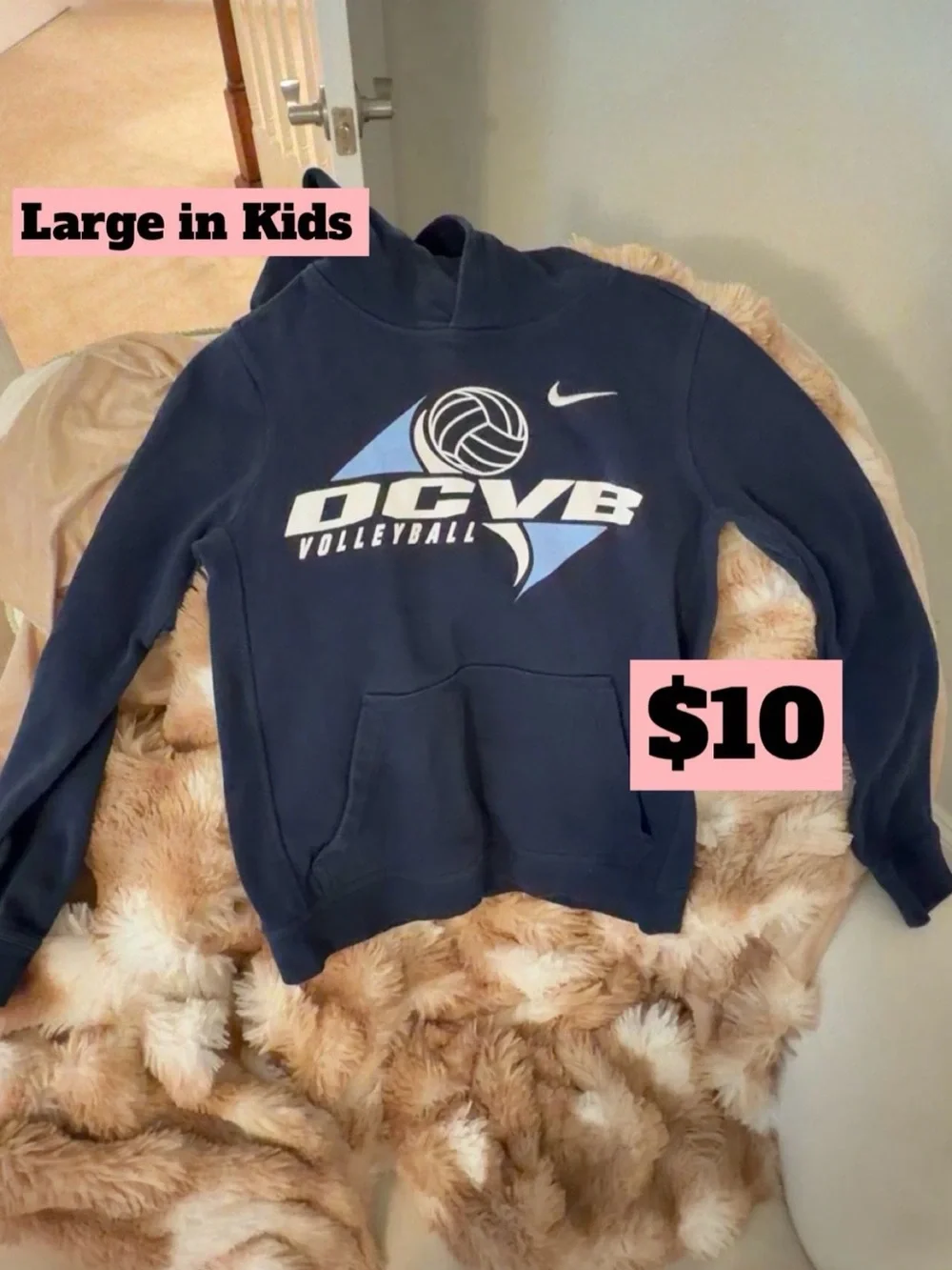Nike Kids Navy Blue DCVB Volleyball Hoodie